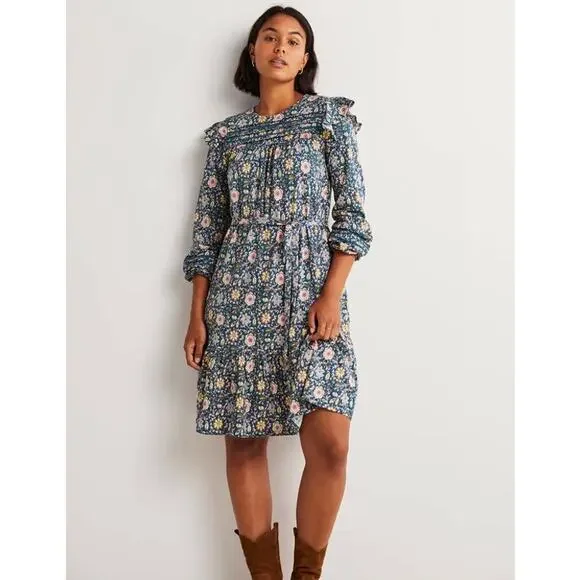 Boden | Dresses | Boden Floral Trim Detail Jersey Dress Tiered Hem Long Sleeve Peasant Flutter | Poshmark Boden | Dresses | Boden Floral Trim Detail Jersey Dress Tiered Hem Long Sleeve Peasant Flutter | Poshmark